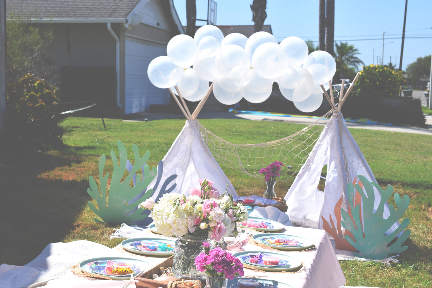 CUSTOM LUXURY KIDS PARTY CRAFT TABLES - ORANGE COUNTY - NEWPORT BEACH - HUNTINGTON BEACH