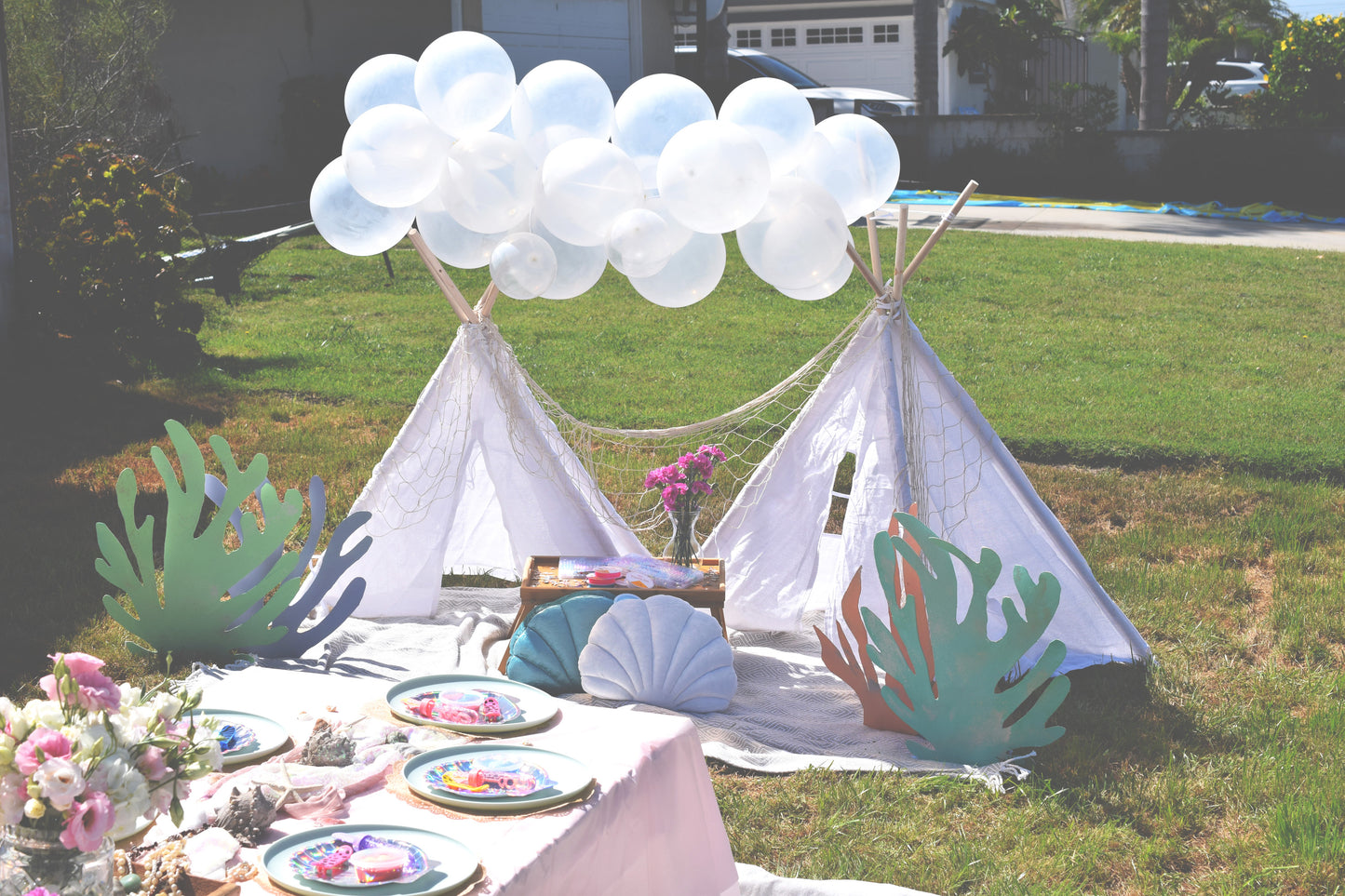 CUSTOM LUXURY KIDS PARTY CRAFT TABLES - ORANGE COUNTY - NEWPORT BEACH - HUNTINGTON BEACH
