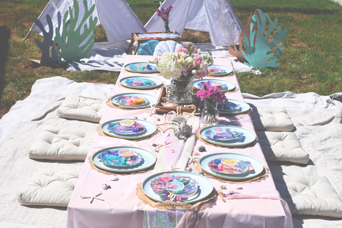 CUSTOM LUXURY KIDS PARTY CRAFT TABLES - ORANGE COUNTY - NEWPORT BEACH - HUNTINGTON BEACH