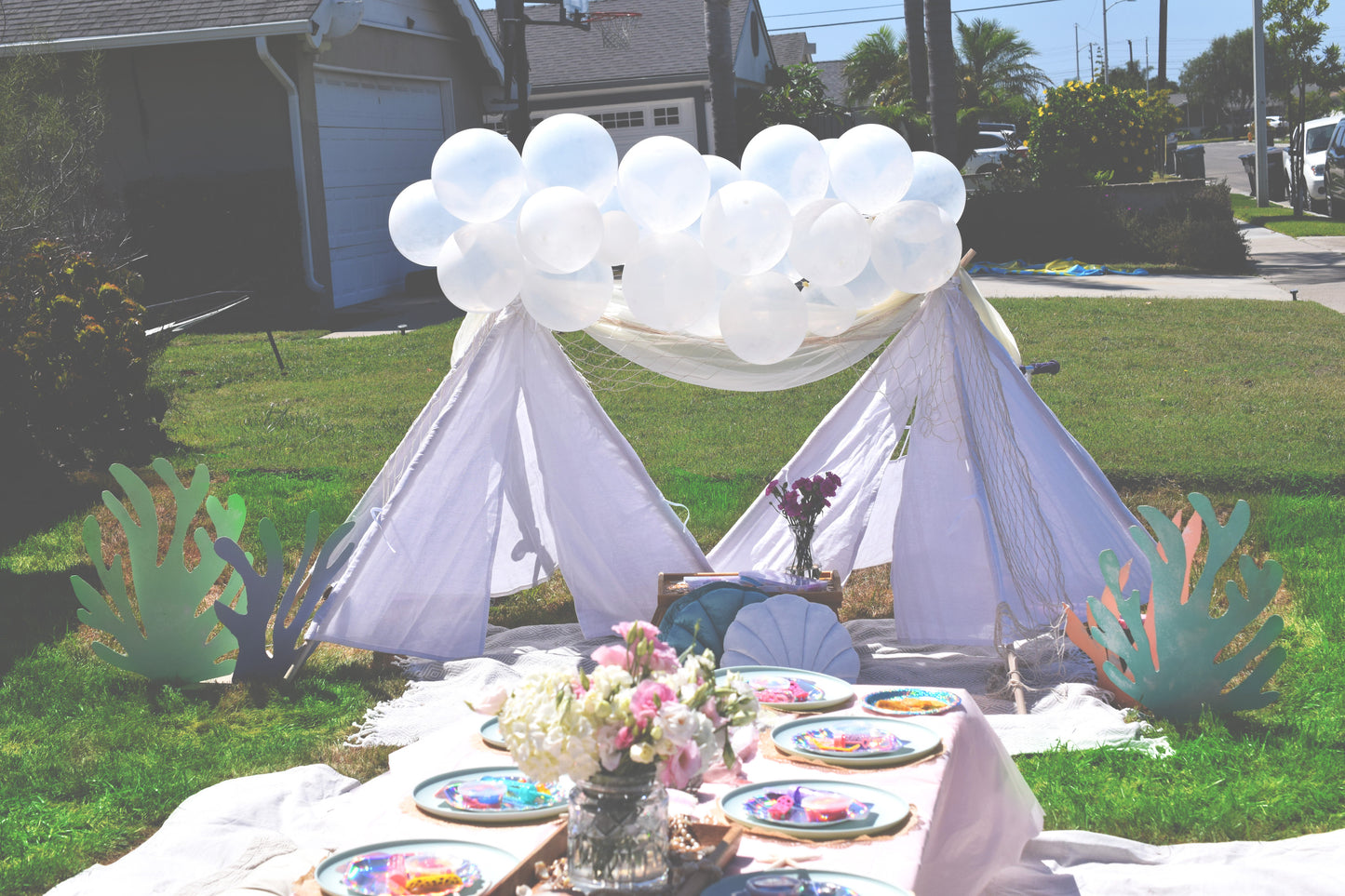 CUSTOM LUXURY KIDS PARTY CRAFT TABLES - ORANGE COUNTY - NEWPORT BEACH - HUNTINGTON BEACH