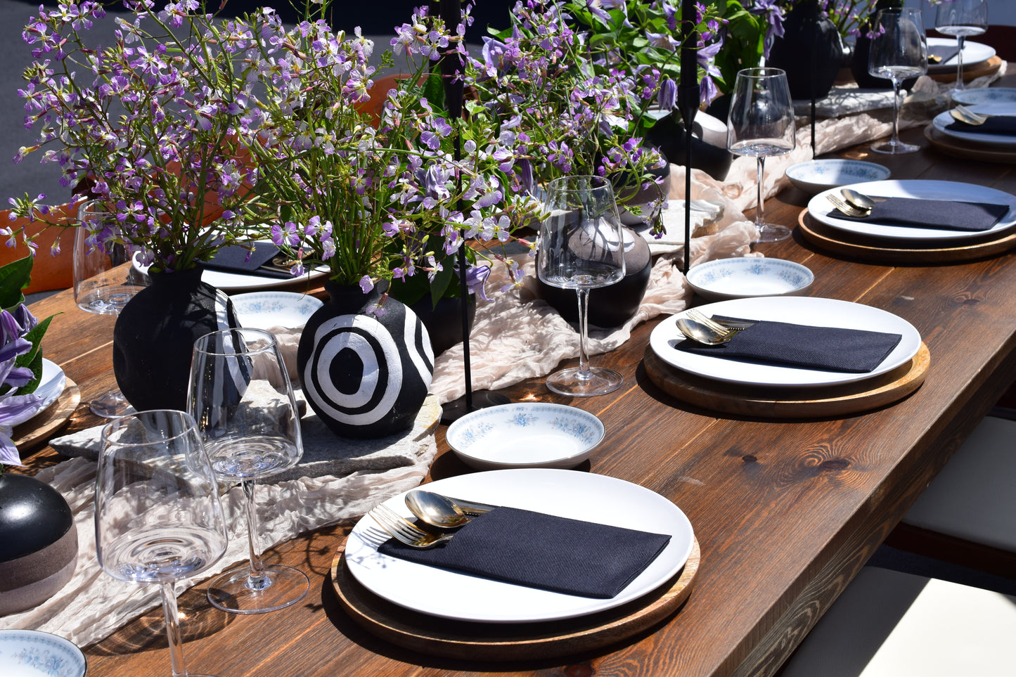 Wood Charger Plate Rental - Orange County - Newport Beach - Huntington Beach
