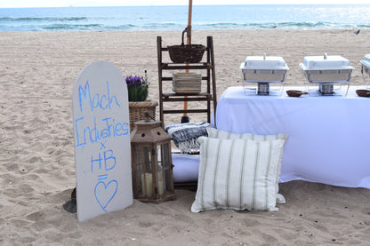 LUXURY BEACH BUFFET SET UP - ORANGE COUNTY - HUNTINGTON BEACH - NEWPORT BEACH