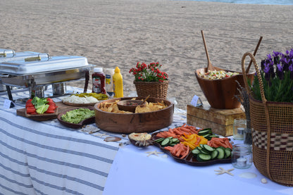 LUXURY BEACH BUFFET SET UP - ORANGE COUNTY - HUNTINGTON BEACH - NEWPORT BEACH