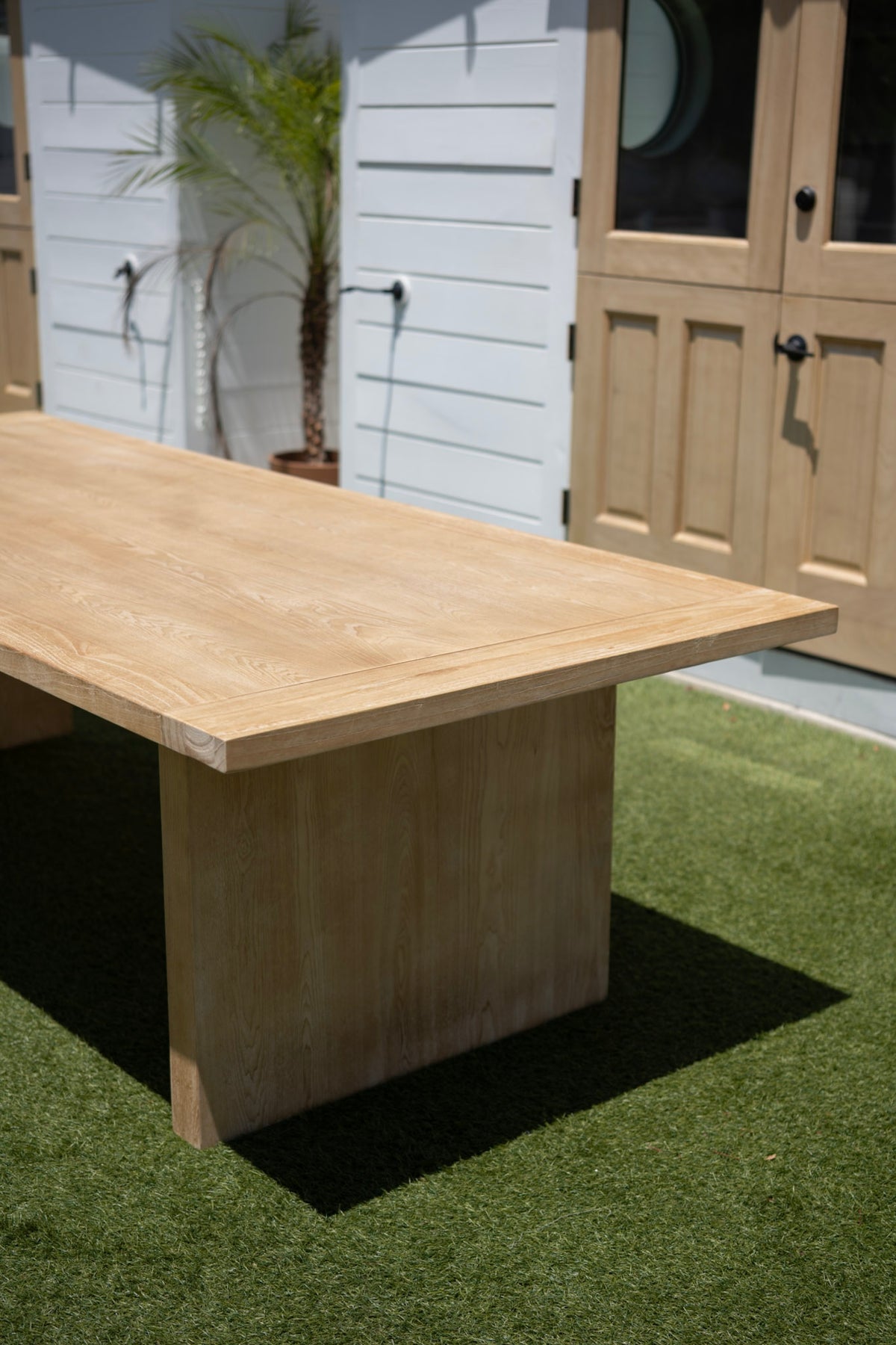 The Newport Coastal Dining Table Rental – Natural Wood Dining Table | Orange County Huntington Beach Newport Beach