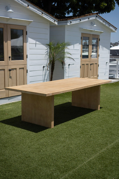 The Newport Coastal Dining Table Rental – Natural Wood Dining Table | Orange County Huntington Beach Newport Beach