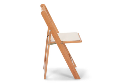 Natural Wood Folding Chair Rental - Orange County